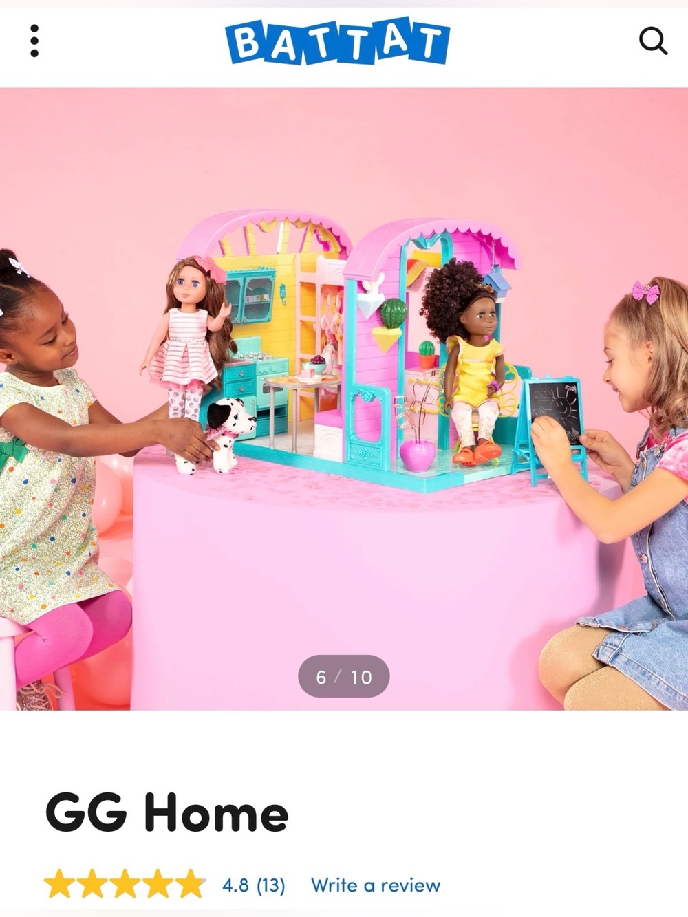 Toys Pink Doll Playset with Accessories